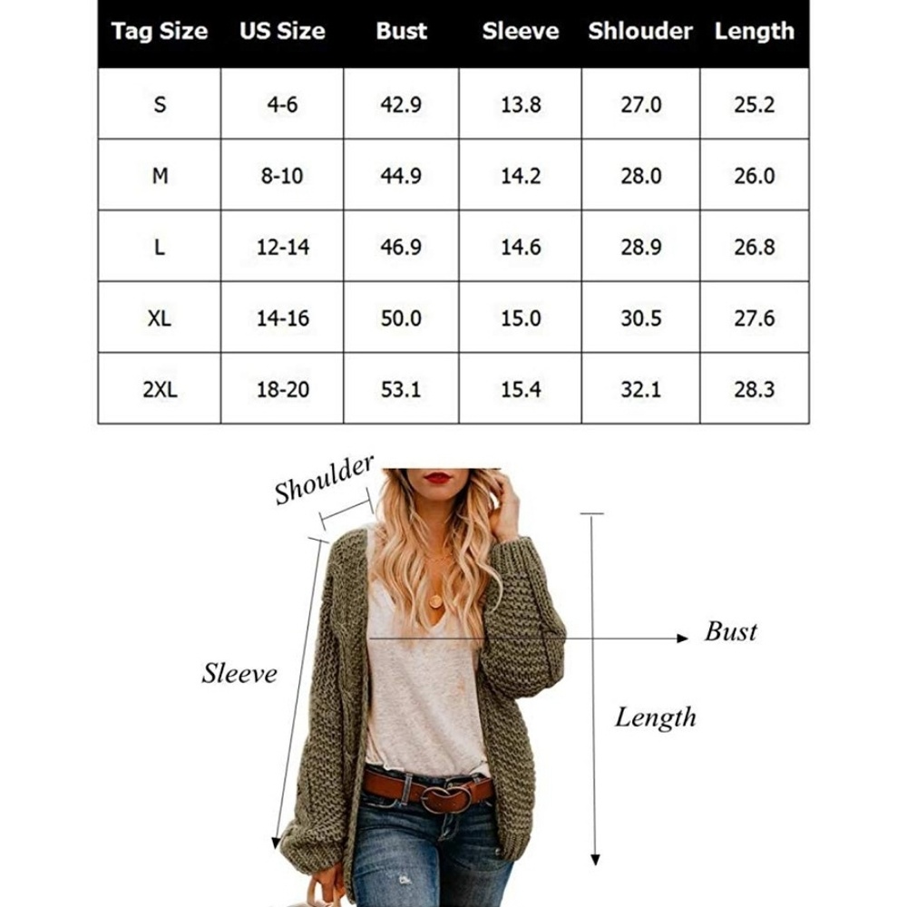 🆕️ Open Front Cardigan Sweater - Picture 5 of 7